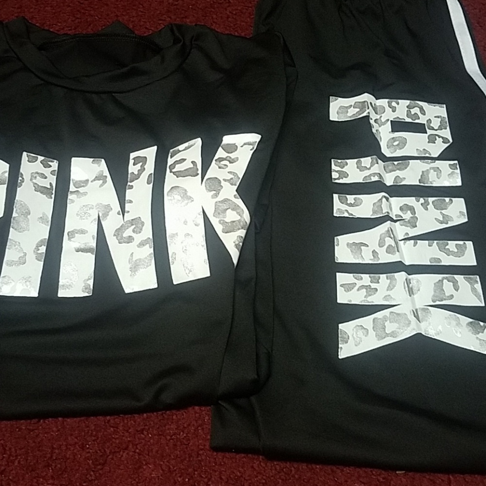 pink out fit silk material homemade have one left